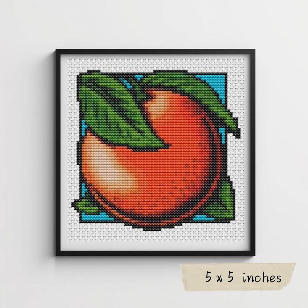Garden Series: Apple, Grapes, Orange & Watermelon Mini Cross Stitch Kit