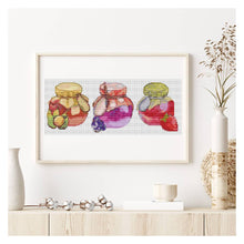 Panel Series featuring Jam Jars Cross Stitch Kit | Size: 5 x 6 inches per panel | The Art of Stitch