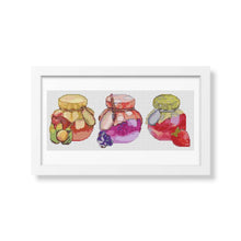 Panel Series featuring Jam Jars Cross Stitch Kit | Size: 5 x 6 inches per panel | The Art of Stitch