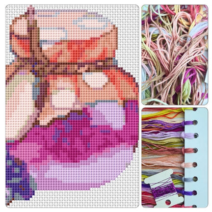 Panel Series featuring Jam Jars Cross Stitch Kit | The Art of Stitch