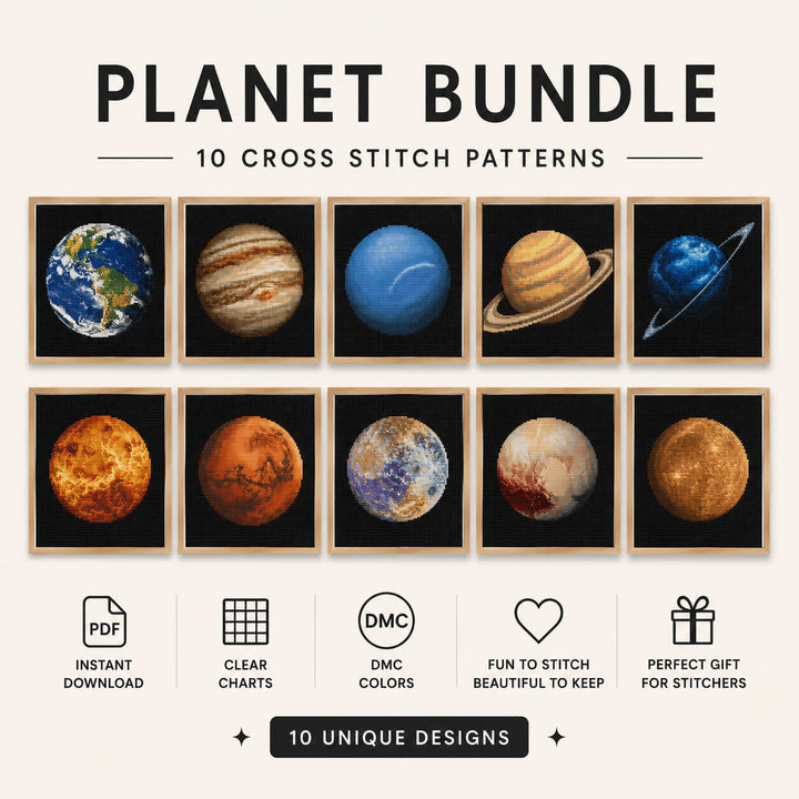 Planetary Series Pattern Pack - Set Pattern - The Art of Stitch
