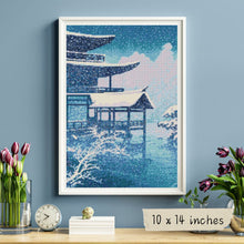 Snow on Lake Cross Stitch Kit | Kawase Hasui