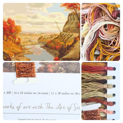 The Gorge at Letchworth Park Cross Stitch Kit | Levi Wells Prentice