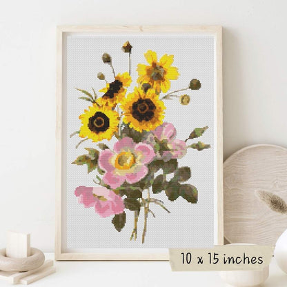 Flowers Cross Stitch Pattern