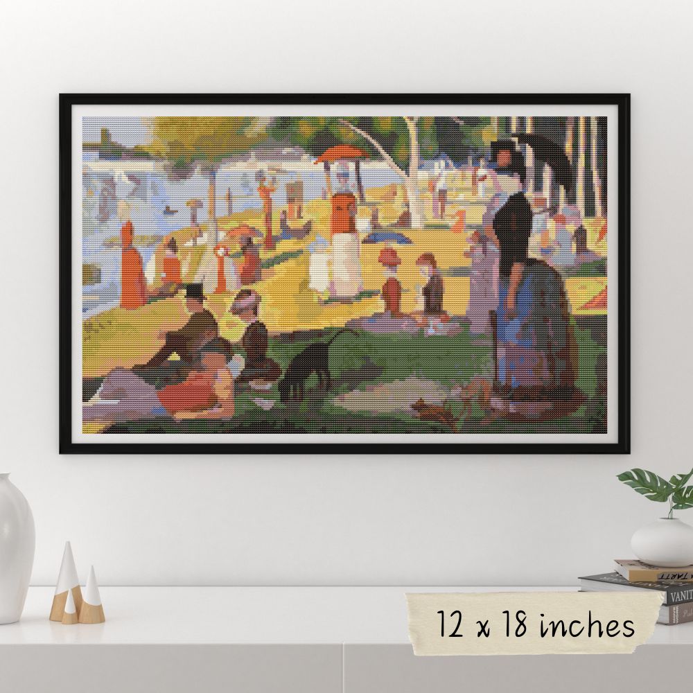 A Sunday Afternoon on the Island of La Grande Jatte Cross Stitch Pattern | Georges Seurat