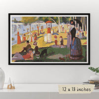 A Sunday Afternoon on the Island of La Grande Jatte Cross Stitch Pattern - Premium Cross Stitch Pattern - Georges Seurat