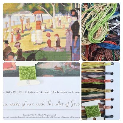 A Sunday Afternoon on the Island of La Grande Jatte Cross Stitch Kit | Georges Seurat