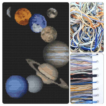 Solar System Cross Stitch Kit