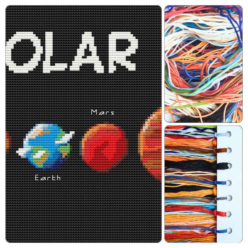 Solar System Cross Stitch Kit