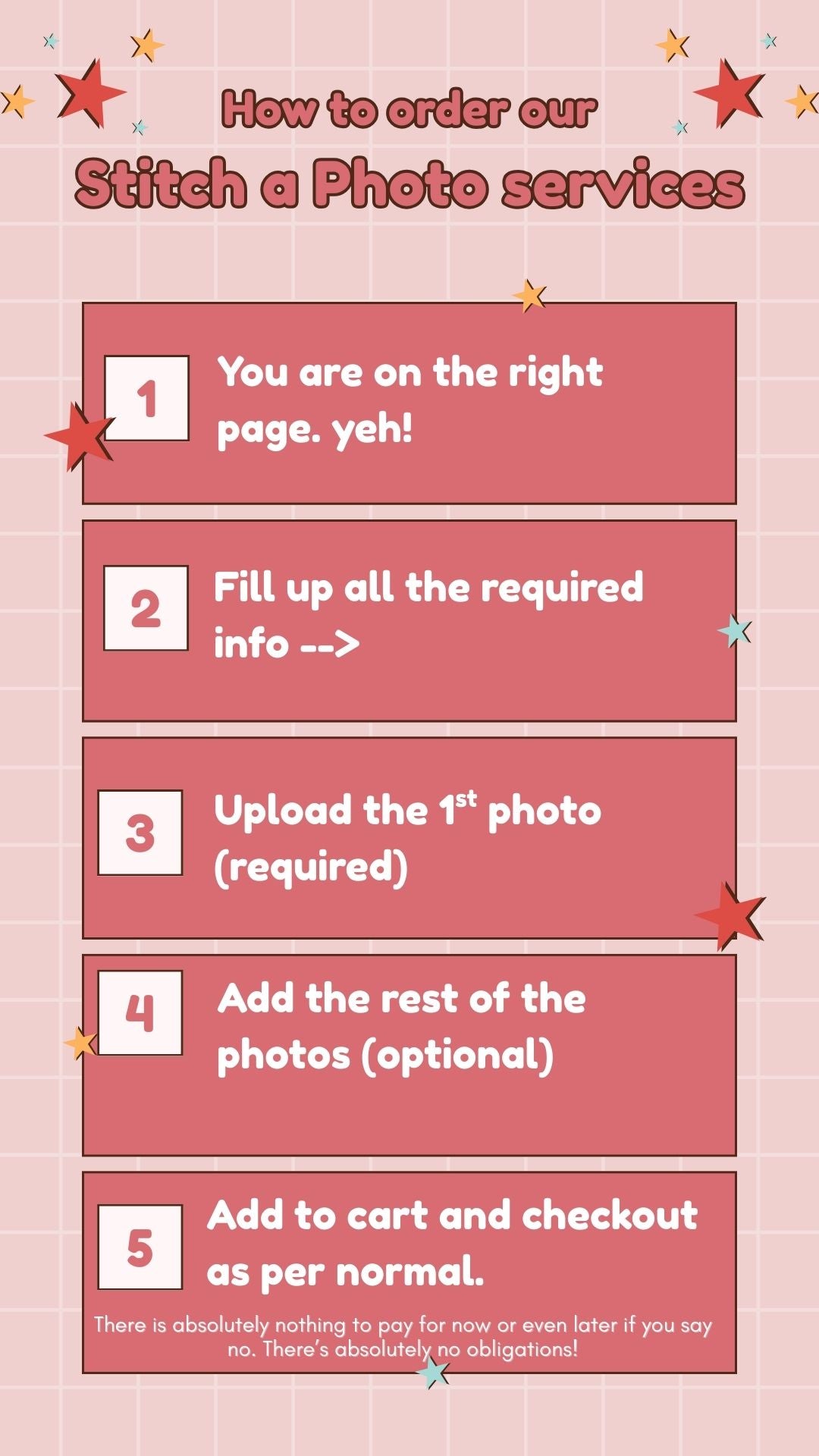 Stitch a Photo Order