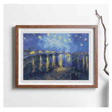 Starry Night over the Rhone Mini Counted Cross Stitch Kit | Vincent Van Gogh