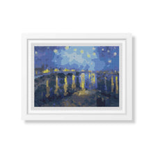 Starry Night over the Rhone Mini Counted Cross Stitch Kit | Vincent Van Gogh