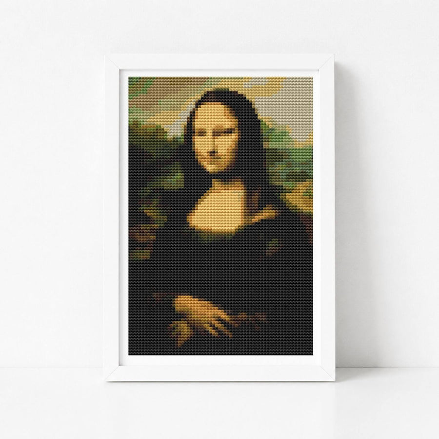 Mona Lisa Mini Cross Stitch Pattern