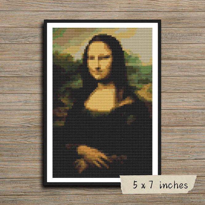 Mona Lisa Mini Cross Stitch Kit