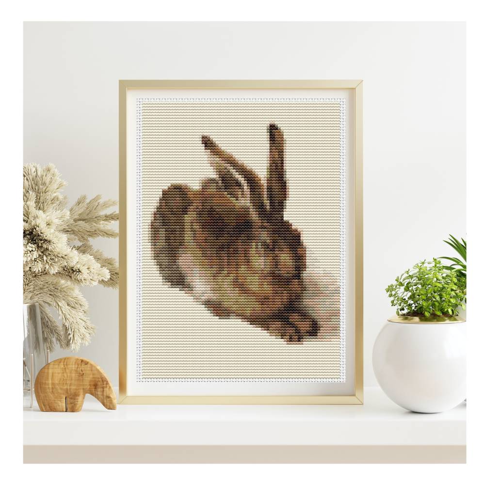 The Young Hare Mini Counted Cross Stitch Pattern | Albrecht Durer