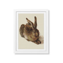 The Young Hare Mini Counted Cross Stitch Kit | Albrecht Durer