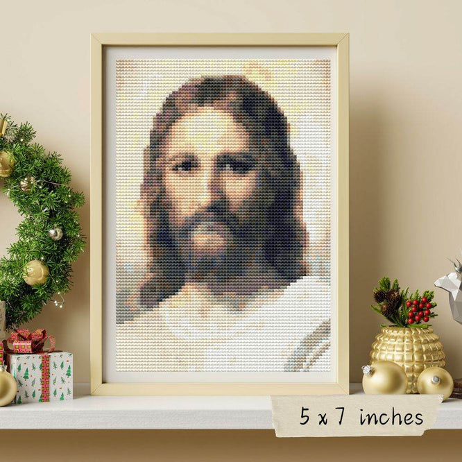 Jesus Mini Cross Stitch Pattern