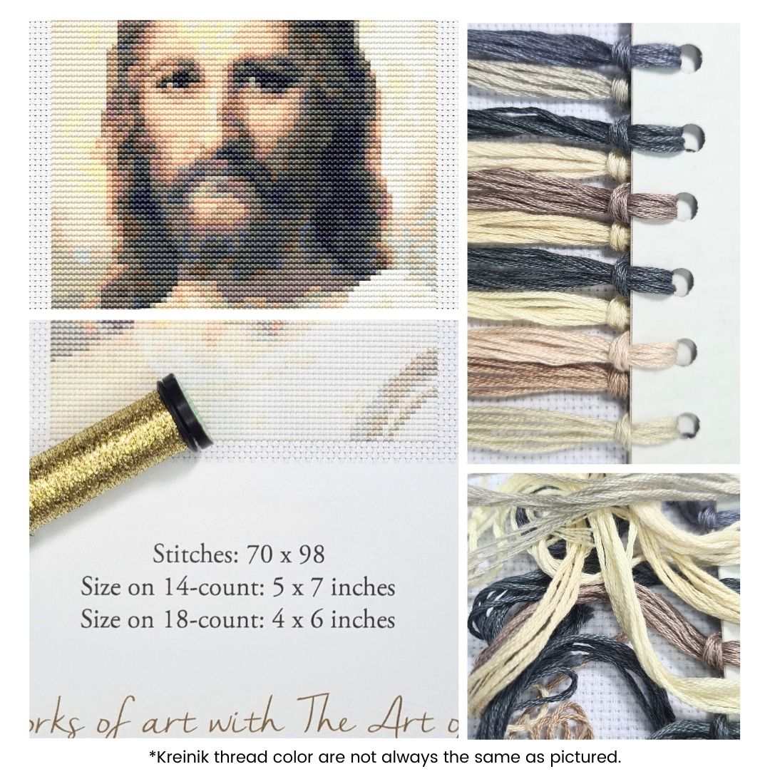 Jesus Mini Counted Cross Stitch Kit | Heinrich Hofmann