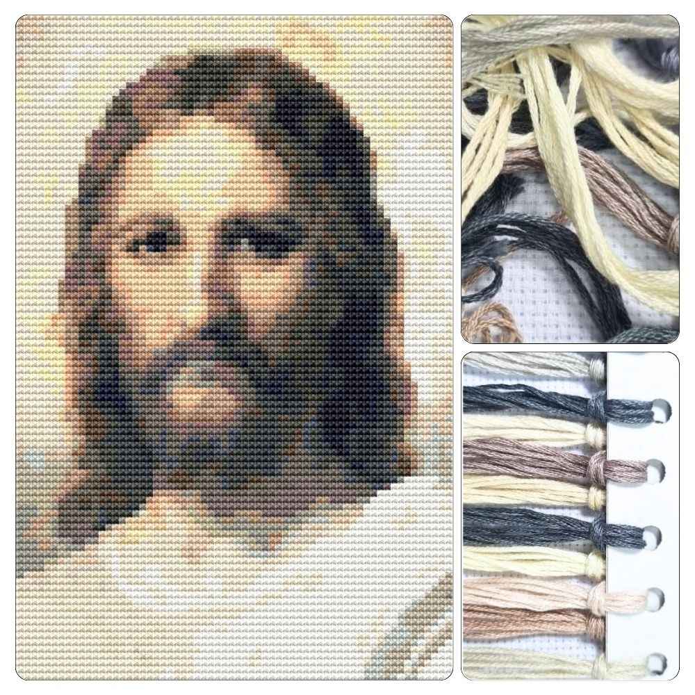 Jesus Mini Cross Stitch Kit