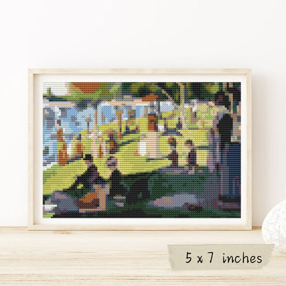 A Sunday Afternoon Mini Cross Stitch Pattern | Georges Seurat