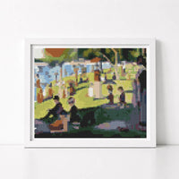 A Sunday Afternoon Mini Cross Stitch Kit - Mini Cross Stitch Kit - Georges Seurat