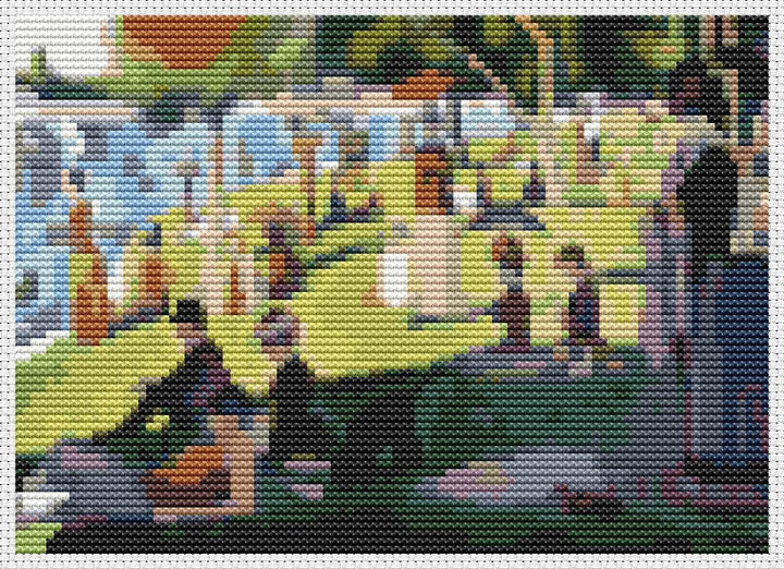 A Sunday Afternoon Mini Counted Cross Stitch Pattern | Georges Seurat