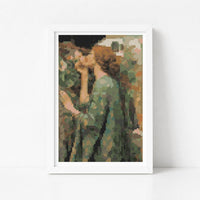 My Sweet Rose Mini Cross Stitch Kit - Mini Cross Stitch Kit - John William Waterhouse
