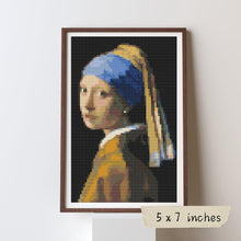 The Girl with the Pearl Earring Mini Cross Stitch Kit