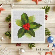 Christmas Holly Mini Cross Stitch Pattern by The Art of Stitch