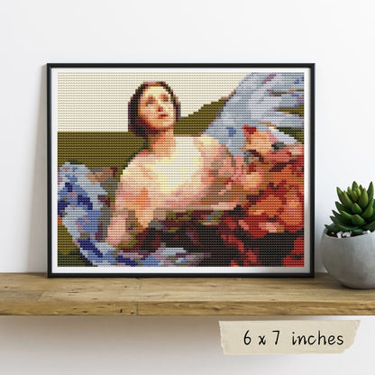 Sense of Sight Mini Cross Stitch Pattern | Annie L.R. Swynnerton