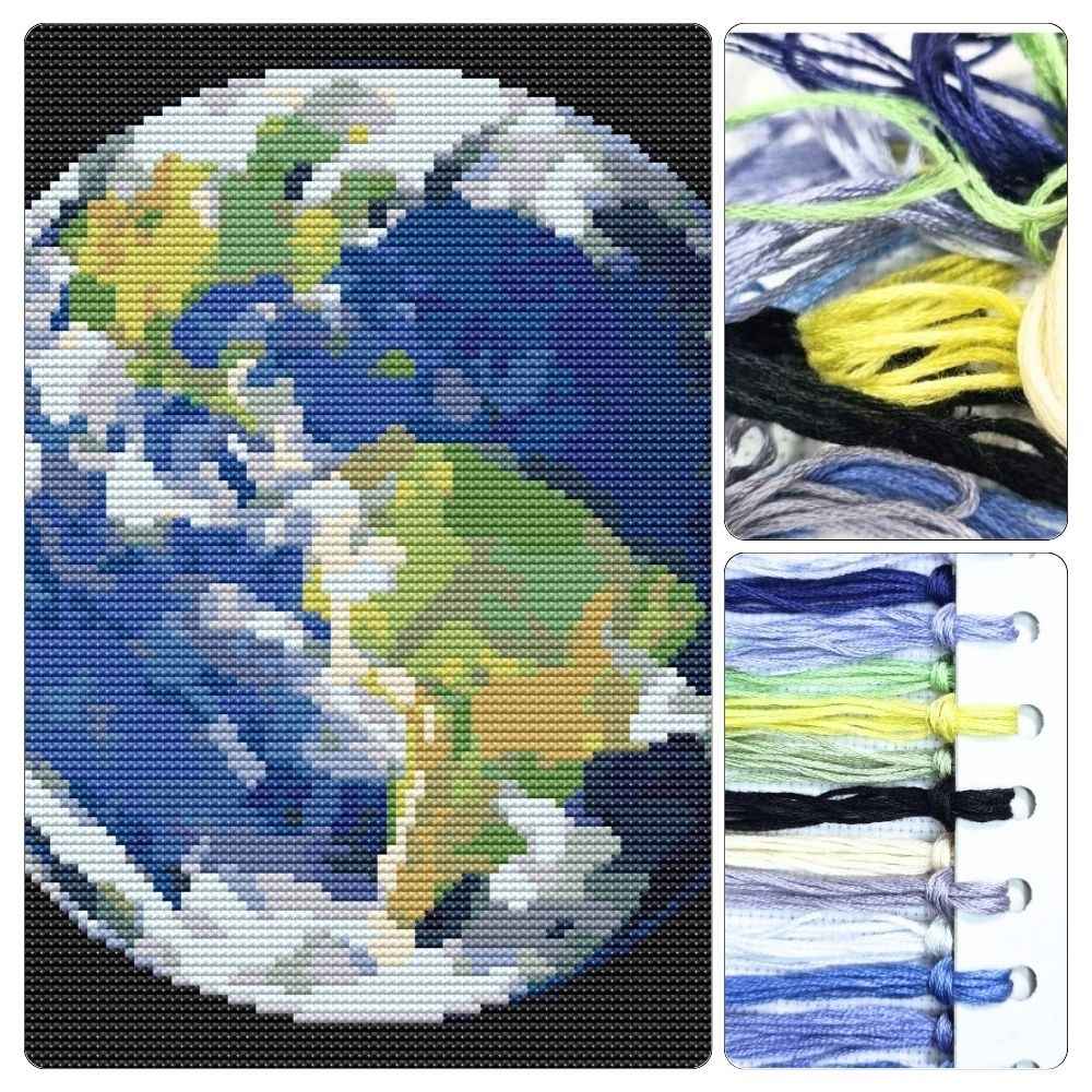 Earth Cross Stitch Kit