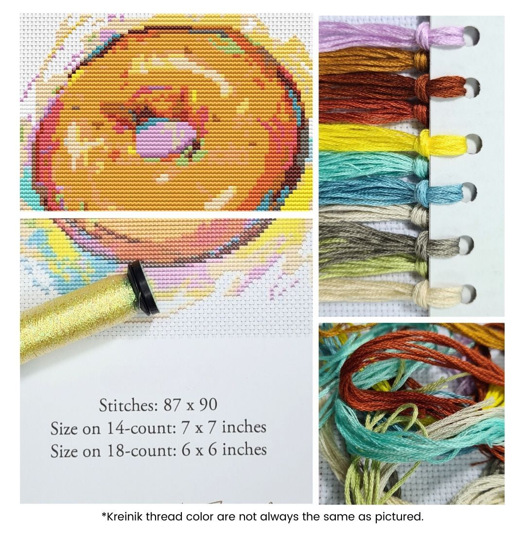 Delicious Donut Cross Stitch Kit | The Art of Stitch