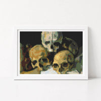 Pyramid of Skulls Mini Cross Stitch Kit - Mini Cross Stitch Kit - Paul Cezanne