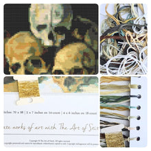 Pyramid of Skulls Mini Cross Stitch Kit | Paul Cezanne