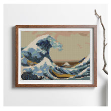 The Great Wave off Kanagawa Mini Counted Cross Stitch Kit | Katsushika Hokusai