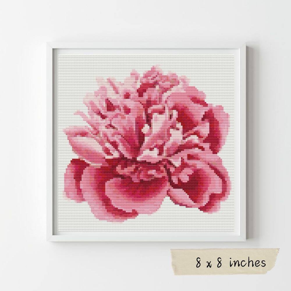 Peony Cross Stitch Kit