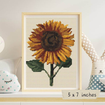 Sunflower Mini Cross Stitch Pattern