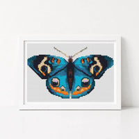 The Blue Butterfly Mini Cross Stitch Kit - Mini Cross Stitch Kit - The Art of Stitch