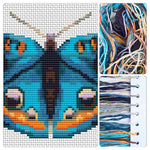 The Blue Butterfly Mini Cross Stitch Kit