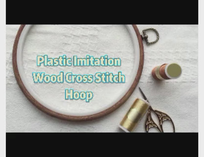 Faux Wood Plastic Hoops