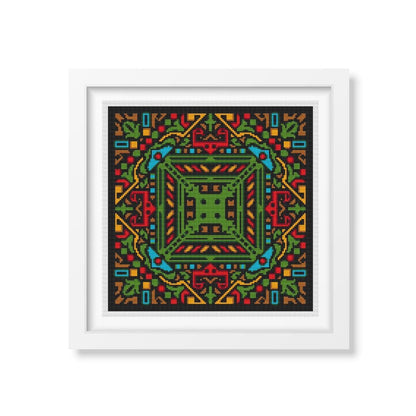 Reflection Mandala Cross Stitch Pattern | The Art of Stitch