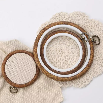 Faux Wood Plastic Hoops | The Art of Stitch