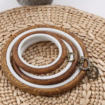 Faux Wood Plastic Hoops | The Art of Stitch